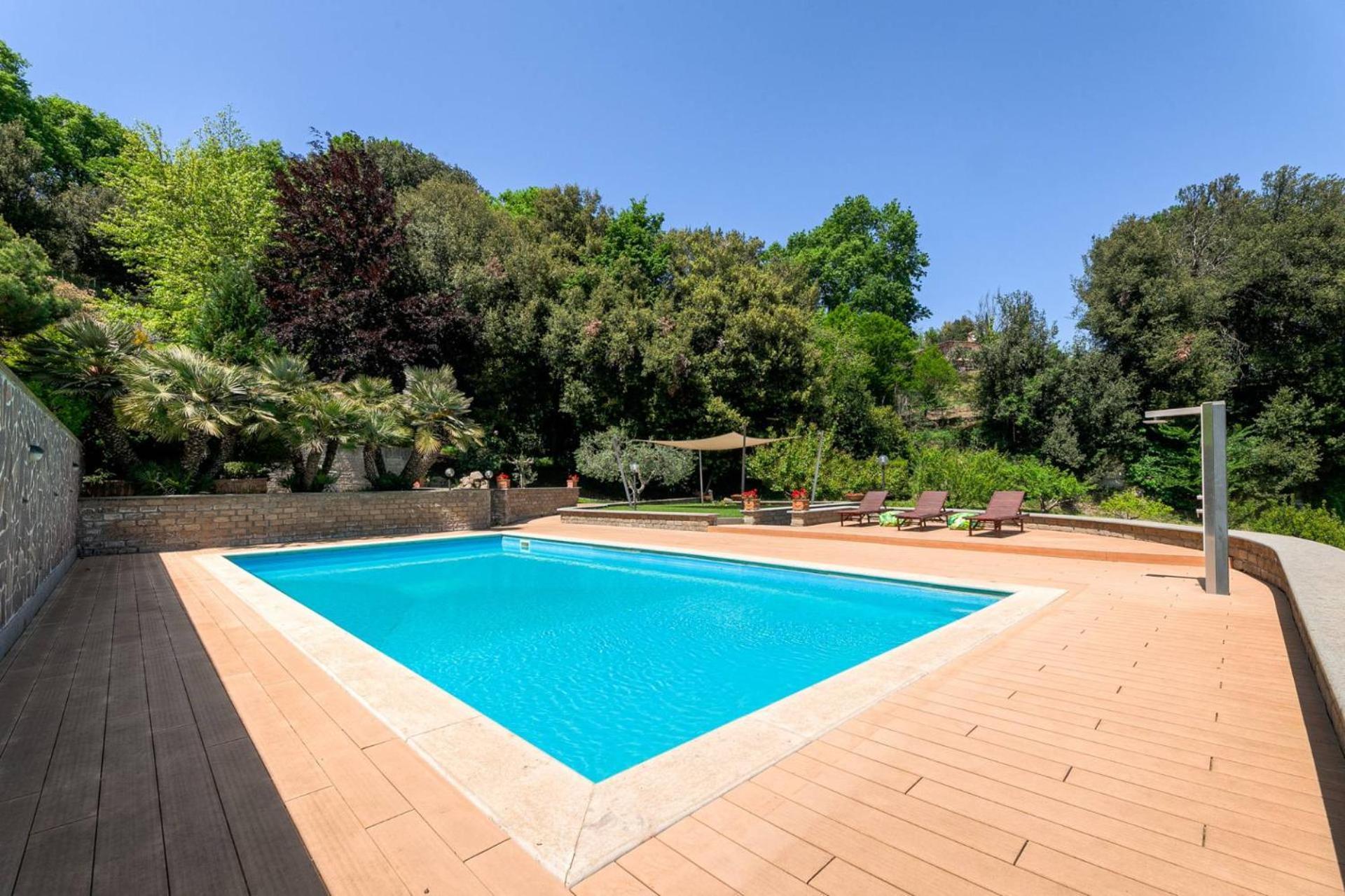 Villa Carolina - Piscina E Parco Panoramico Campagnano Di Roma Exterior photo