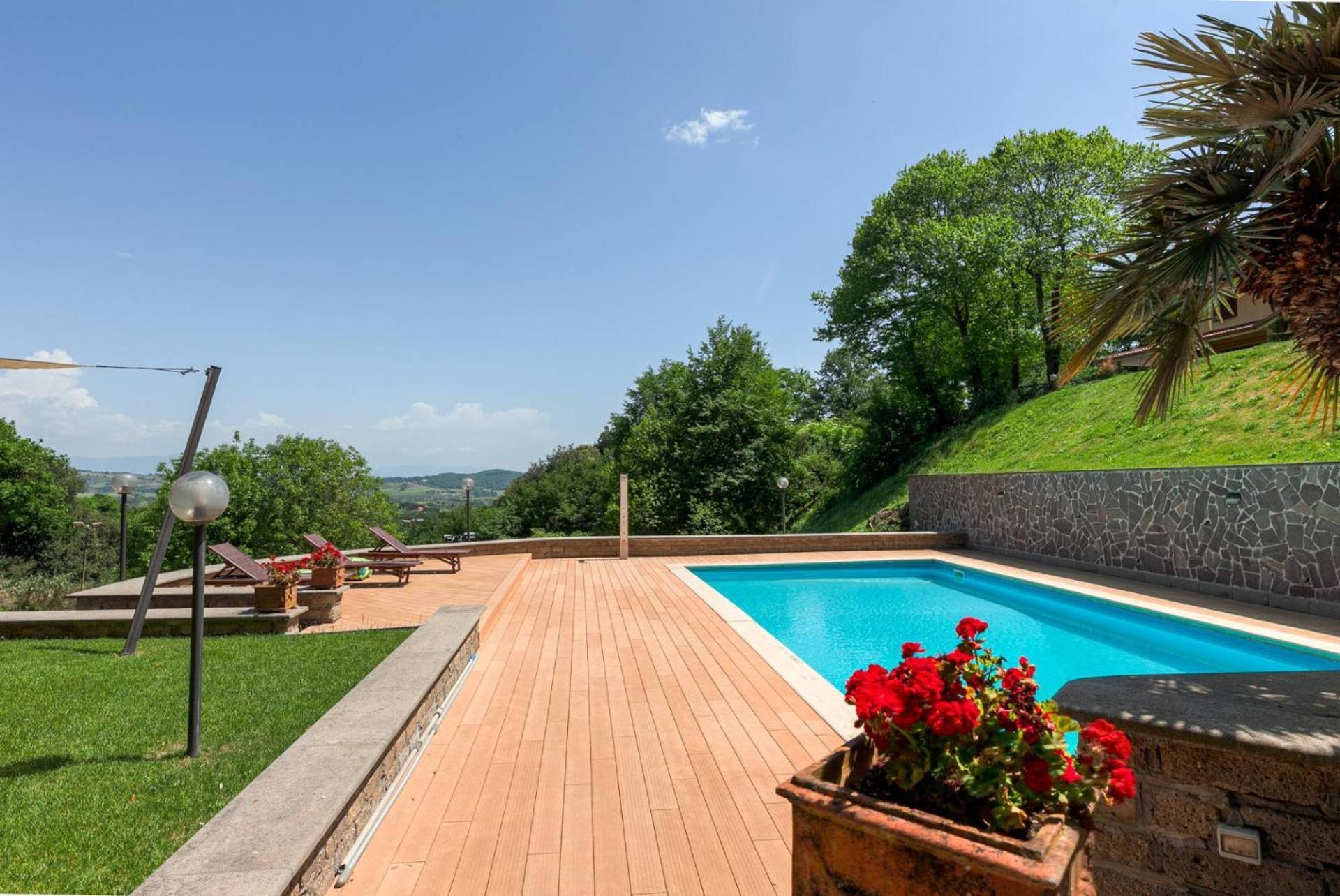 Villa Carolina - Piscina E Parco Panoramico Campagnano Di Roma Exterior photo